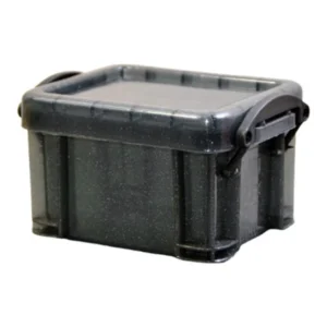 กล่องพลาสติกขนาดเล็กพร้อมฝาปิดล็อค สีดำ Mini Organizer คอนเทนเนอร์สําหรับเครื่องประดับลูกปัดสินค้าขนาดเล็กอุปกรณ์เสริม Home Office