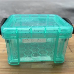 กล่องพลาสติกขนาดเล็กพร้อมฝาปิดล็อค สีเขียวมิ้นท์ Mini Organizer คอนเทนเนอร์สําหรับเครื่องประดับลูกปัดสินค้าขนาดเล็กอุปกรณ์เสริม Home Office