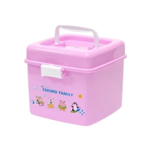 Eskimo LC6 กล่องมินิพาสเทล (13x14x11.5 cm) หูหิ้วสุดคิวท์ สีม่วง