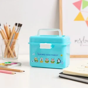 Eskimo LC6 กล่องมินิพาสเทล (13x14x11.5 cm) หูหิ้วสุดคิวท์ สีฟ้า